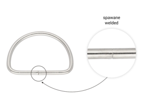 Półkole metalowe 40/25/3 mm nikiel spawane