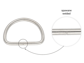 Półkole metalowe 40/25/4 mm nikiel spawane