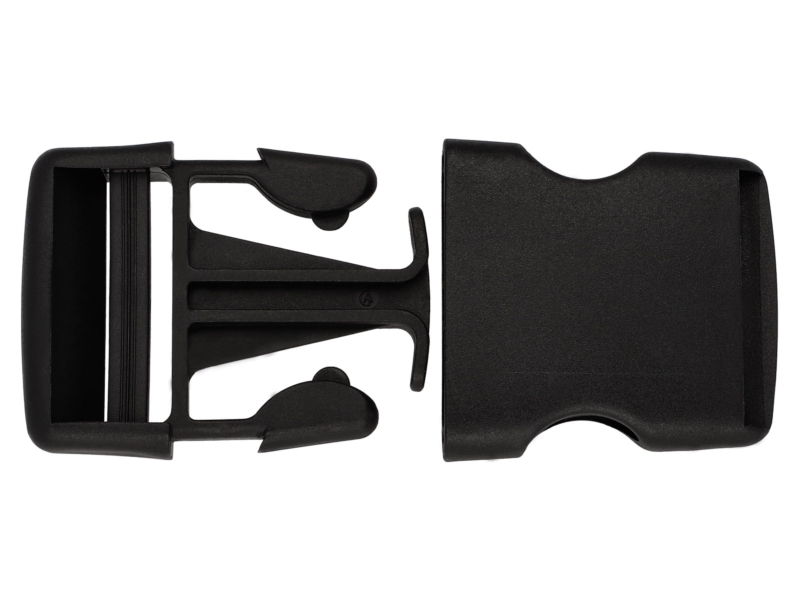 Plastic buckle 40 mm laura black 100 pcs