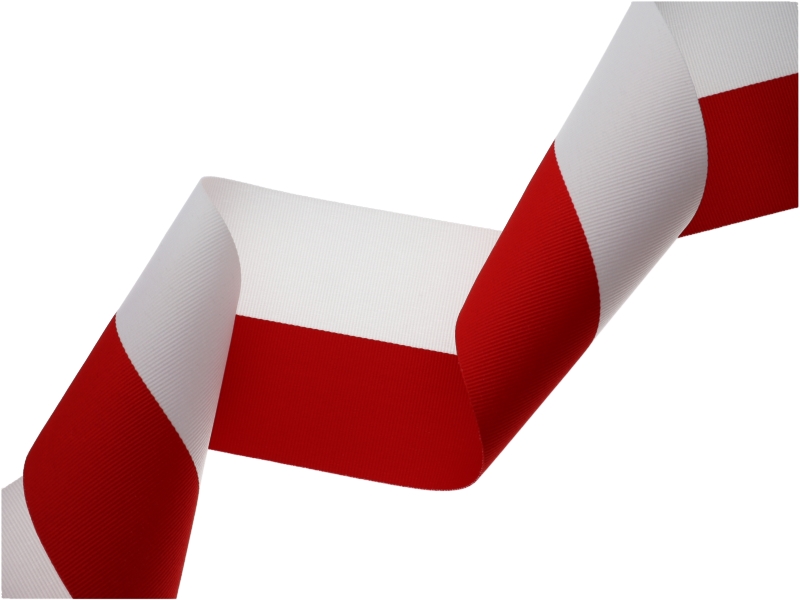 Einfassband 100 mm weiß-rot (1506) 50 mb