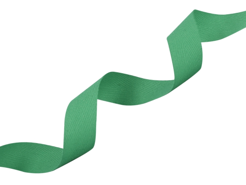 Cotton Twill Tape 10 mm/0,35 mm green (533)