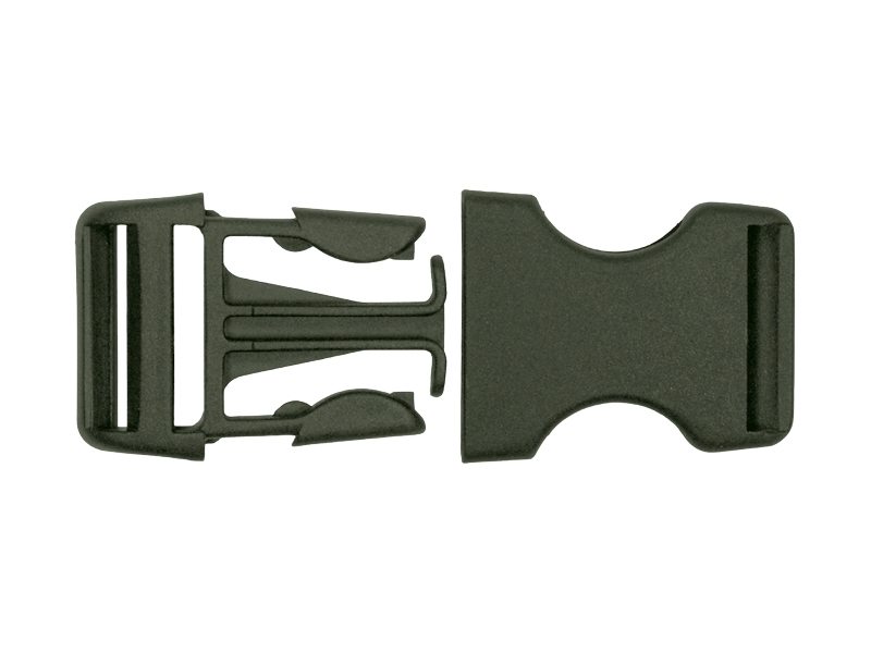Klamra plastikowa 25x58 mm Laura oliwkowa