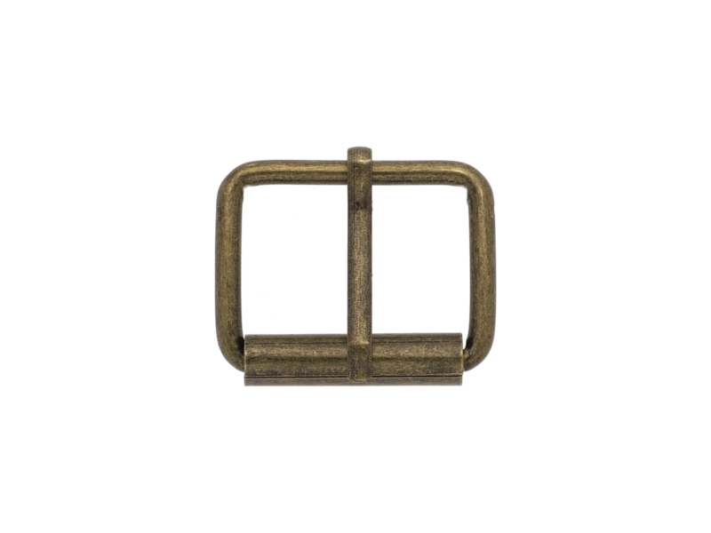 SATTLERSCHNALLE AUS METALL MIT  EINEM    HAKEN 25/20/3  MM ALTGOLD DRAHT 100 ST.