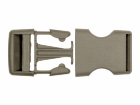 Klamra plastikowa 30x67 mm Laura beżowa