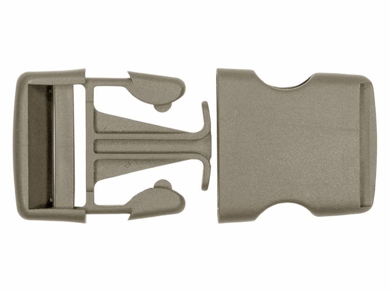Plastic buckle 40 mm laura beige 100 pcs