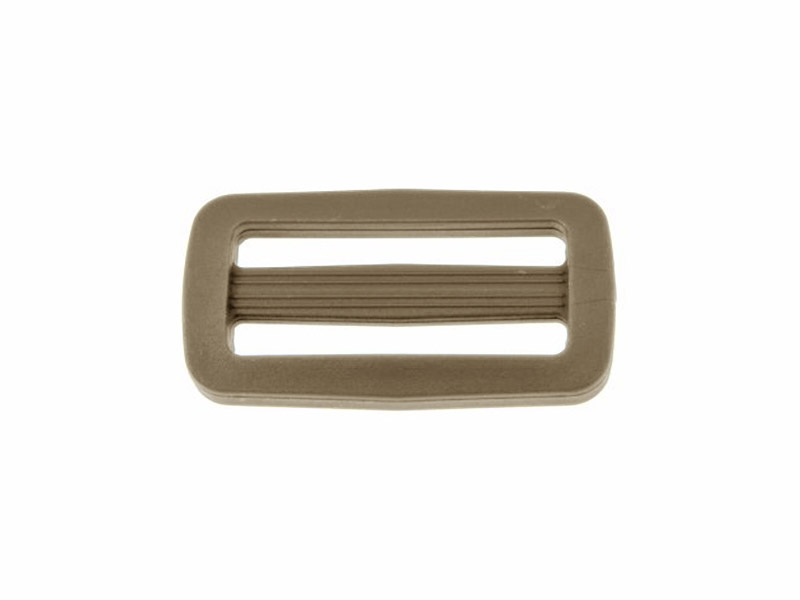 Plastic slide buckle 38/16 mm Ignacy beige 100 pcs