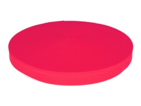 Polyester-Trägerband P10 25 mm (1004) neon pink