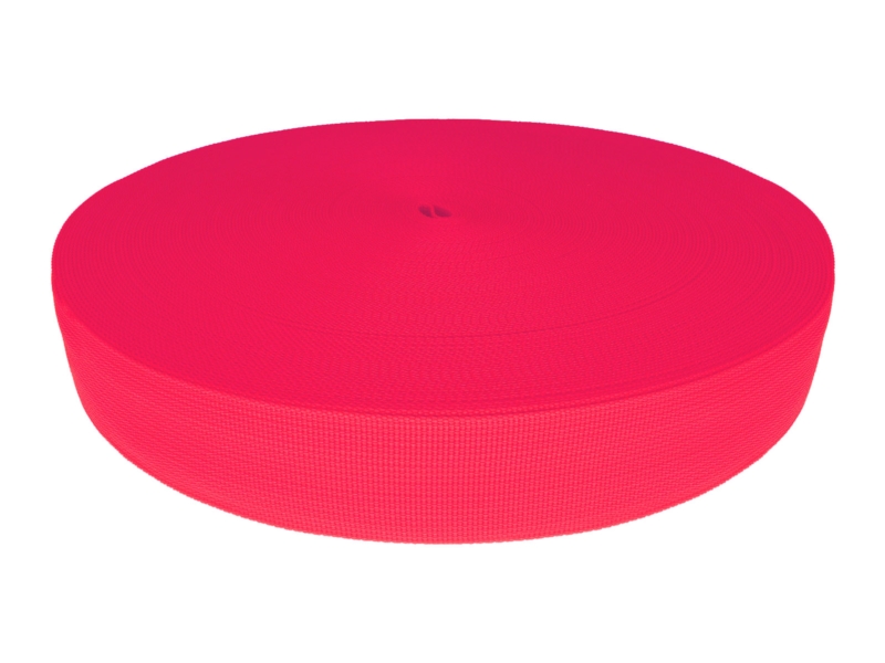 WEBBING TAPE P10 38 MM PINK NEON 1004 PES