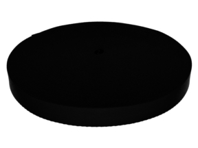 Polyester-Schlüsselband 25 mm/0,9 mm schwarz (580)