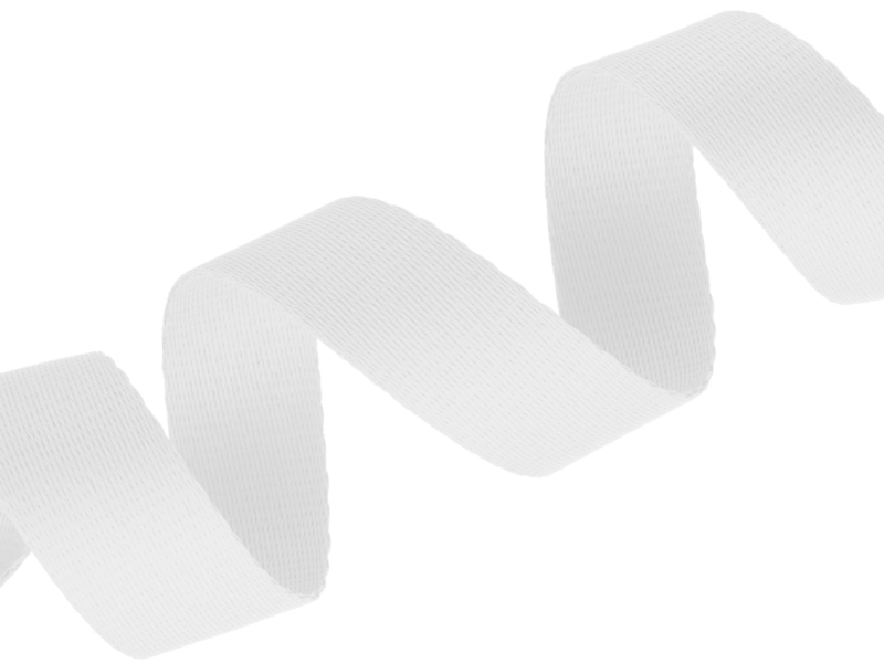 Polyester-Schlüsselband 25 mm/0,9 mm weiß (501)