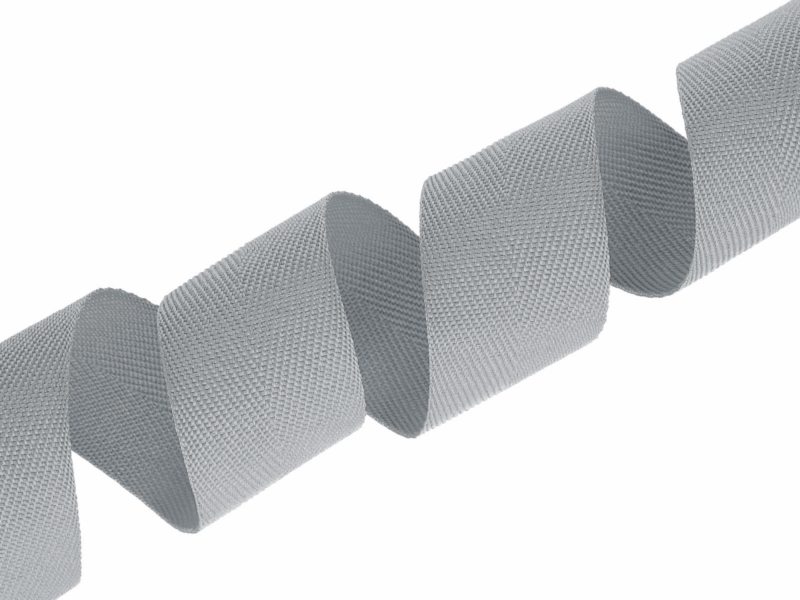 Herringbone twill tape 30 mm/0,8 mm grey (135)