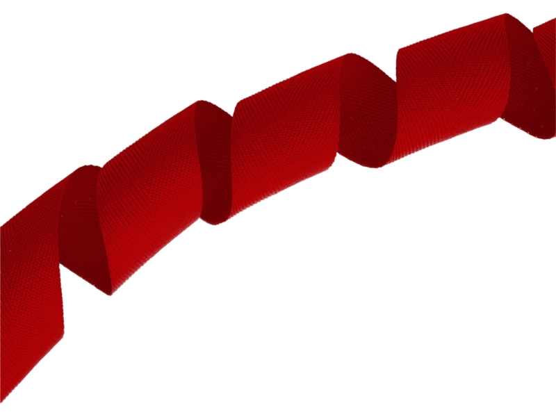 Herringbone twill tape 30 mm/0,8 mm red (620)