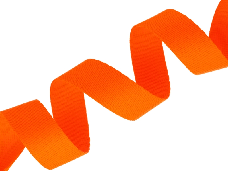 SCHLÜSSELBAND 25 MM ORANGEFARBENES NEON 1002 PES 50 LM