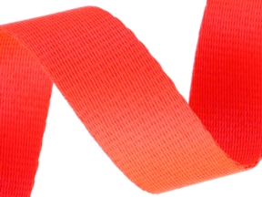 Polyesterová šňůrka na krk 25 mm/1,1 mm (1004) neonově růžová