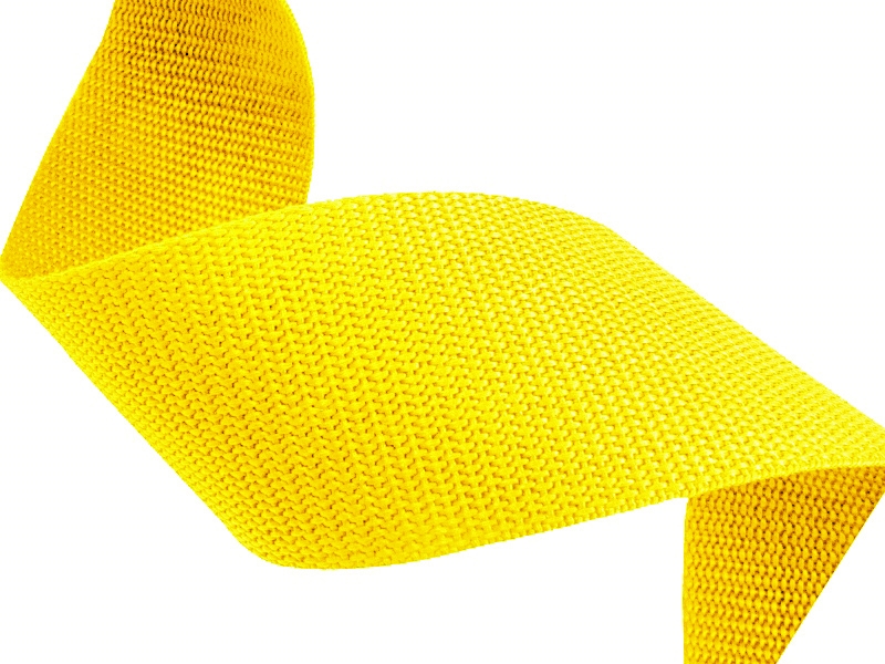 Polyester-Trägerband 15 mm/1,1 mm (1005) neongelb