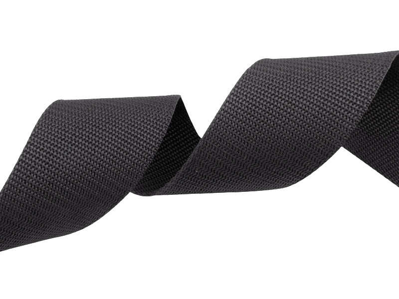 Webbing pp 10 mm / 1,3 mm graphite 301 100 mb
