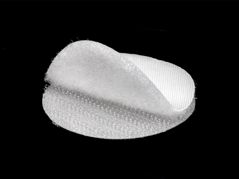 Kółka rzep z klejem samoprzylepne 4,5 cm białe 100% nylon zestaw