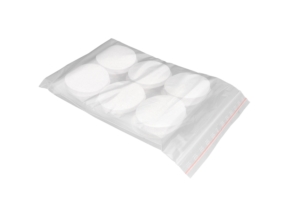 Kletträder mit Kleber 4,5 cm weiß PES/Nylon Set