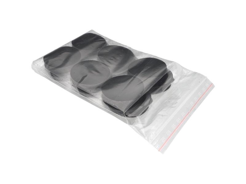 Kółka rzep z klejem samoprzylepne 4,5 cm czarne PES/nylon zestaw