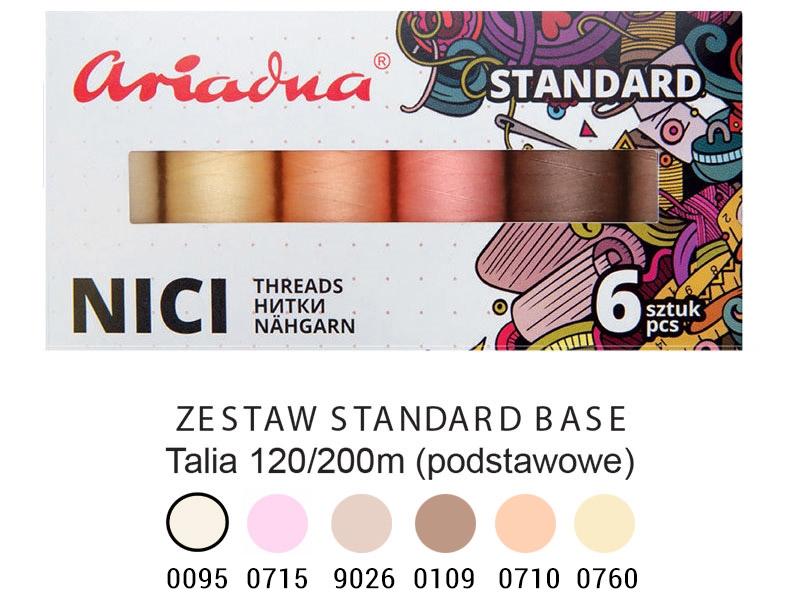 THREADS ARIADNA TALIA 120 NUDE 200 MB 6 PCS.