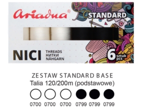 Nici szwalnicze zestaw standard White-Black Talia 120 Nici szwalnicze zestaw standard White-Black Talia 120