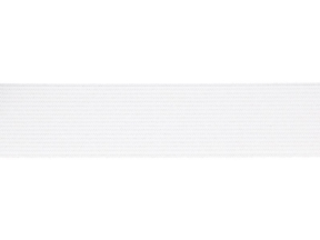 Taśma elastyczna płaska tkana 40 mm (501) biały poliester EU Taśma elastyczna płaska tkana 40 mm (501) biały poliester EU