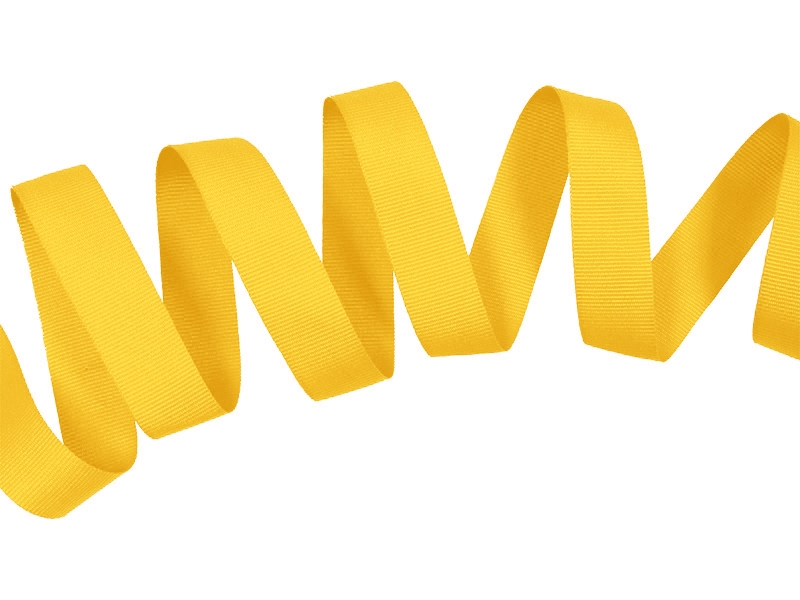 Grosgrain ribbon 20 mm/0,40 mm yellow (506)