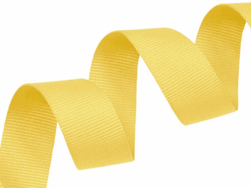 Grosgrain ribbon 20 mm/0,40 mm yellow (124)