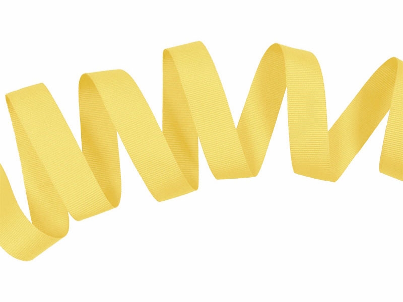 Grosgrain ribbon 20 mm/0,40 mm yellow (124)