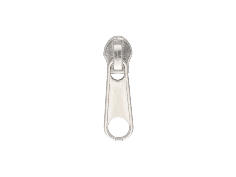 SCHIEBER FÜR  SPIRALREIßVERSCHLUSSBAND MIT KORDEL 3 NON  LOCK NICKEL 500 ST.