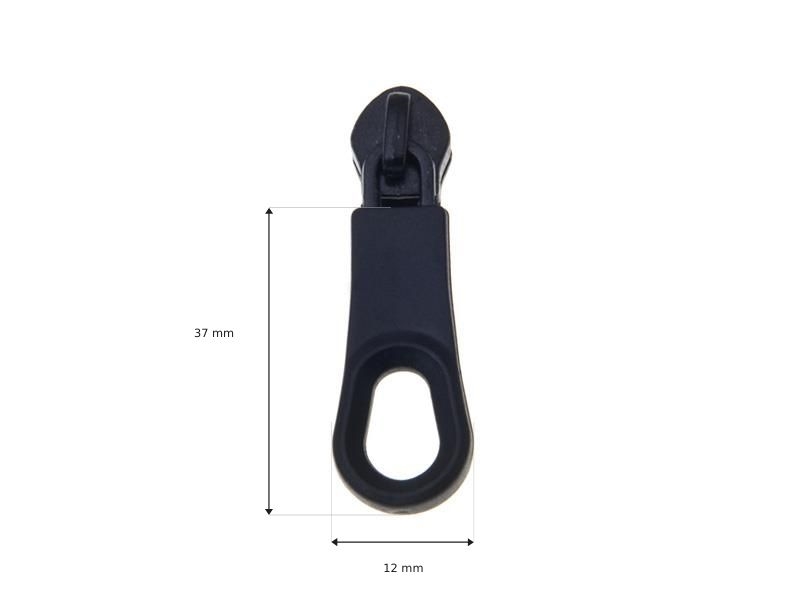 SLIDER FOR NYLON ZIPPER TAPES 5 NON LOCK BLACK 500 PCS