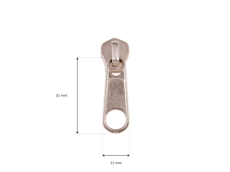 Suwak do taśmy suwakowej metalowej 5 non lock 0292-2003 nikiel