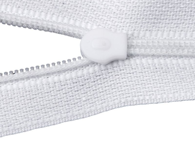 SLIDER FOR NYLON ZIPPER TAPES 3 NON LOCK WHITE  1000 PCS