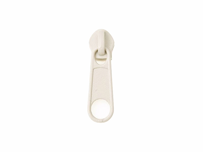 SLIDER FOR NYLON ZIPPER TAPES 5 NON LOCK BEIGE 500 PCS