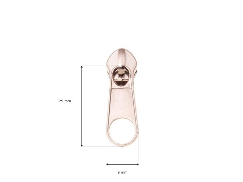 Suwak do taśmy suwakowej spiralnej 5 non lock nikiel 2,6 g