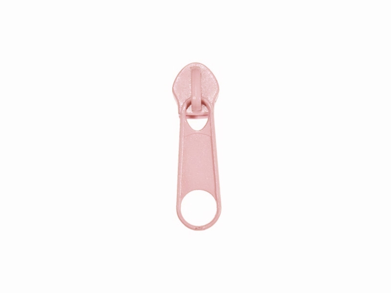 SLIDER FOR NYLON ZIPPER TAPES 5 NON LOCK PINK 512 500 PCS
