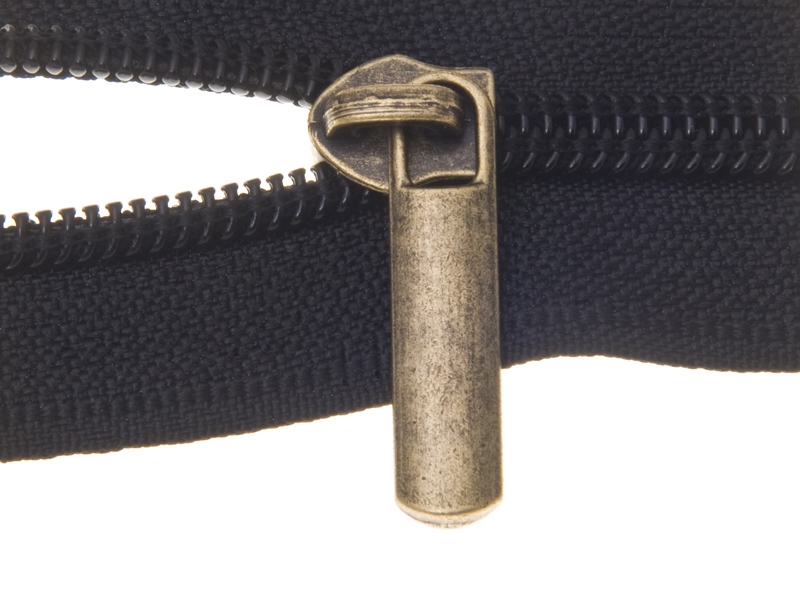 SLIDER FOR NYLON ZIPPER TAPES 5 NON LOCK OLD GOLD 50/500 PCS