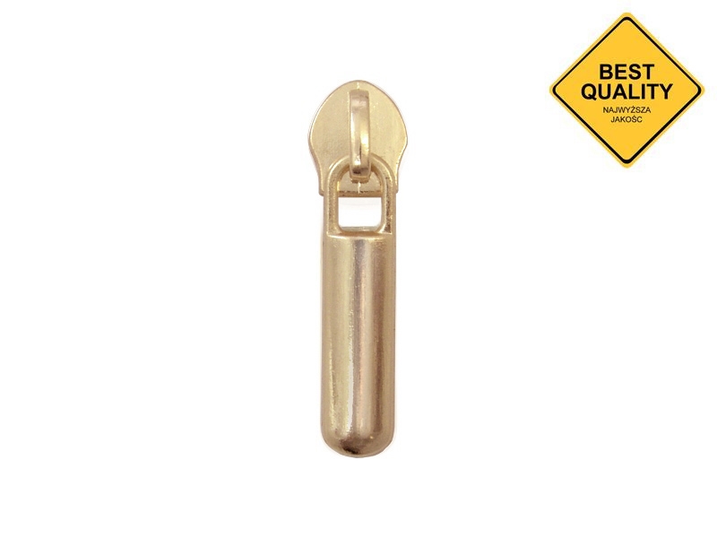 EXTRA SHINING SLIDER FOR NYLON ZIPPER TAPES 5 NON LOCK GLOSSY GOLD 50/500 PCS