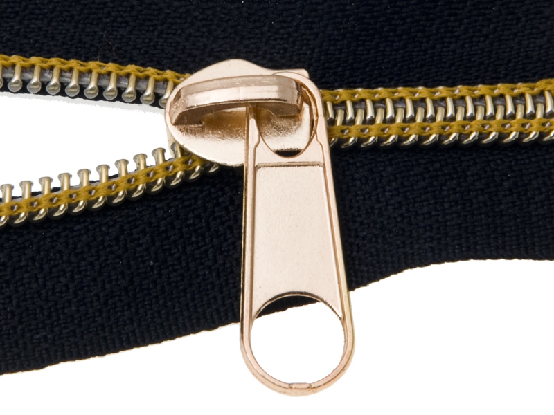 EXTRA SHINING SLIDER FOR NYLON ZIPPER TAPES 5 NON LOCK GLOSSY ROSE GOLD 2,6 G 100/500 PCS