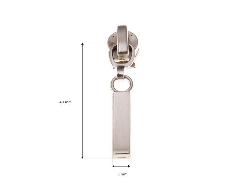 SLIDER FOR NYLON ZIPPER TAPES 5 AUTO LOCK 0292-0232 NICKEL 50/500 PCS