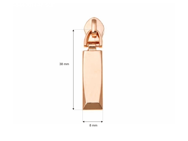 SLIDER FOR NYLON ZIPPER TAPES 5 NON LOCK GOLD 50/500 PCS