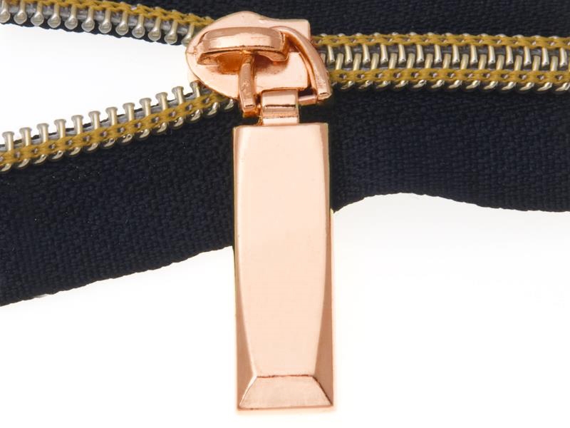 SLIDER FOR NYLON ZIPPER TAPES 5 NON LOCK GOLD 50/500 PCS