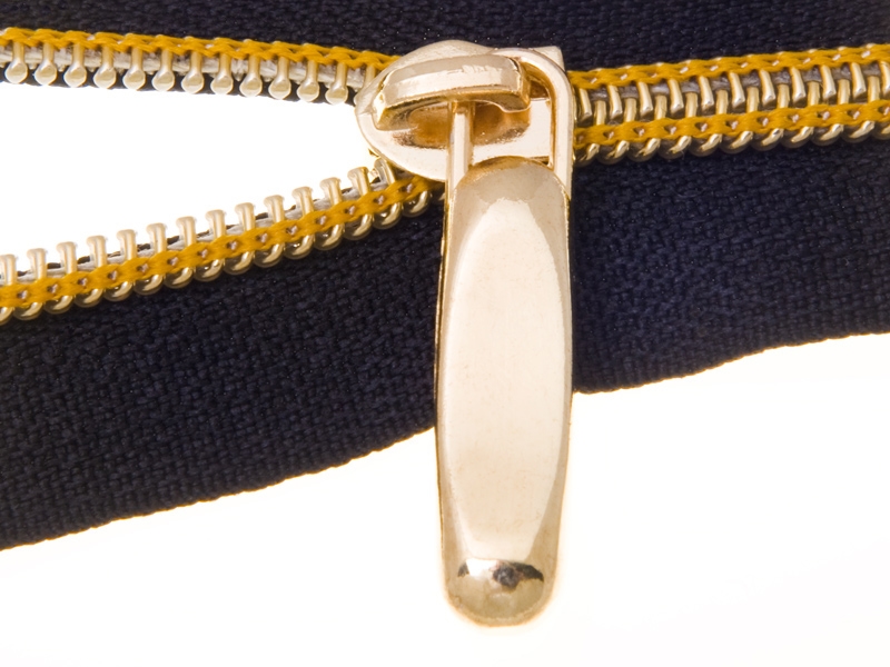 EXTRA SHINING SLIDER FOR NYLON ZIPPER TAPES 5 NON LOCK GLOSSY GOLD 50/500 PCS