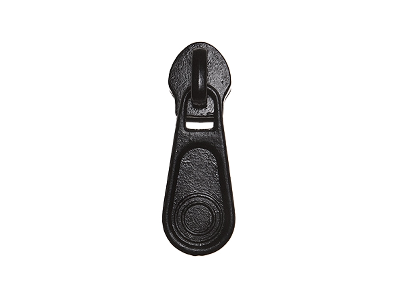 SLIDER FOR NYLON ZIPPER TAPES 8  NON LOCK BLACK 580 50/500 PCS