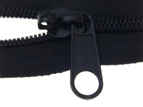 Suwak do taśmy suwakowej spiralnej 8 non lock (294-011) czarny z uchwytem
