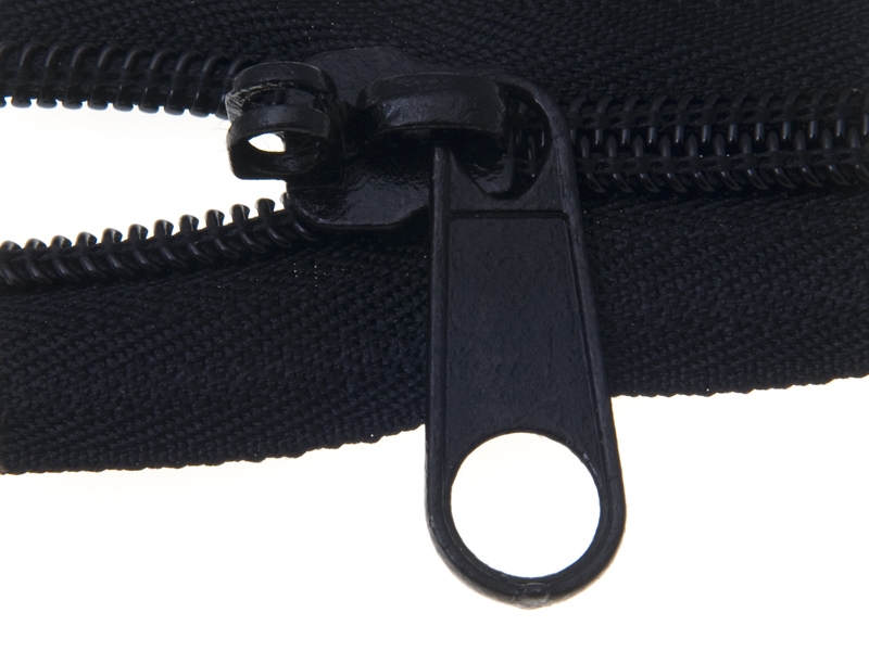 SLIDER FOR NYLON ZIPPER TAPES 8 NON LOCK BLACK 100 PCS