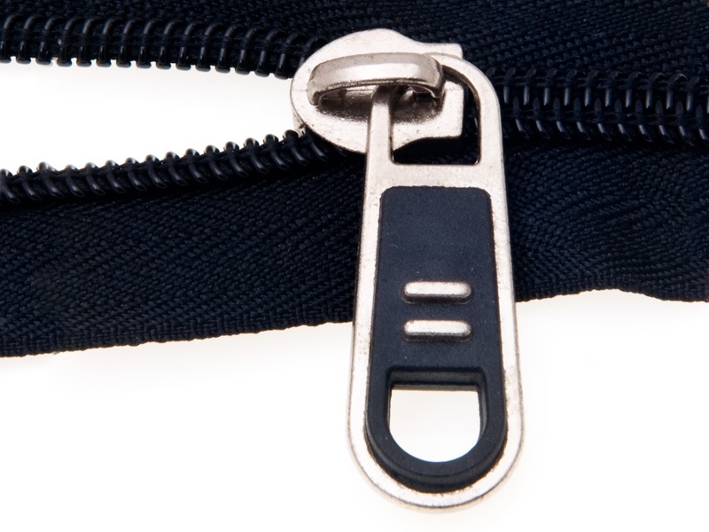 SLIDER FOR NYLON ZIPPER TAPES 8 NON LOCK NICKEL + BLACK 50/500 PCS