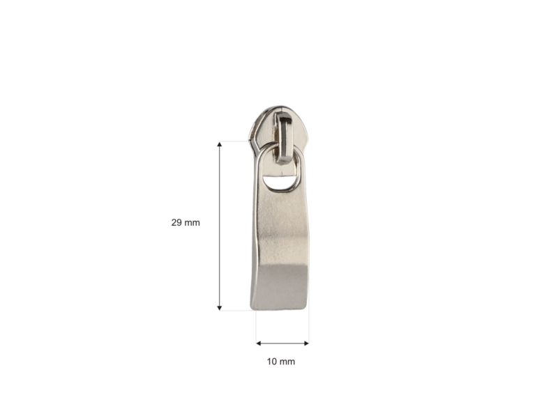 EXTRA GLANZ SCHIEBER FÜR SPIRALREIßVERSCHLUSSBAND 5 NON LOCK 0133 NICKELGLANZ 100/500 ST.