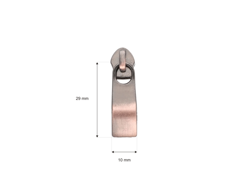 SLIDER FOR NYLON ZIPPER TAPES 5 NON LOCK BRASS 50/500 PCS
