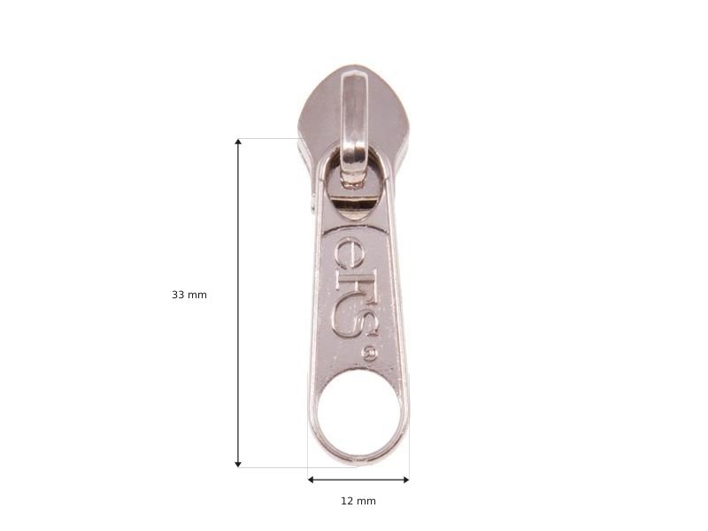 SCHIEBER FÜR SPIRALREIßVERSCHLUSSBAND 8 NON LOCK NICKEL 100/500 ST.